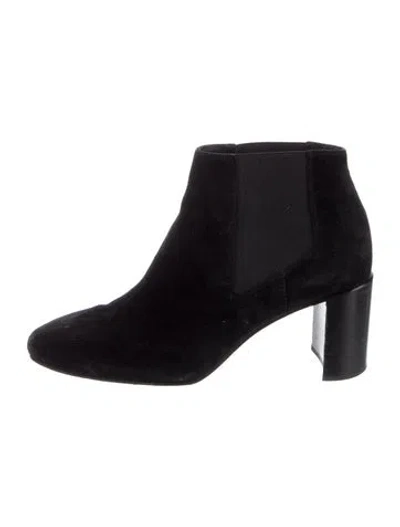 Pre-owned Rag & Bone Suede Chelsea Boots In Black