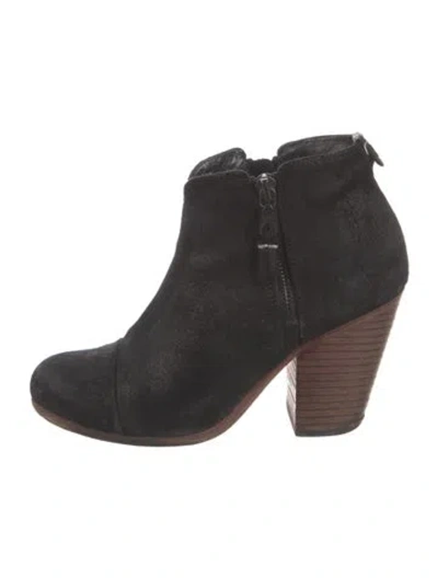 Pre-owned Rag & Bone Suede Chelsea Boots In Black