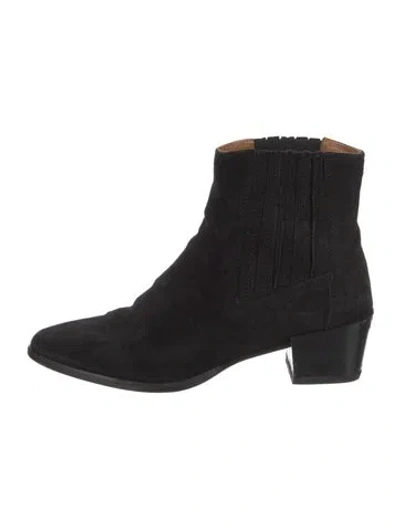 Pre-owned Rag & Bone Suede Chelsea Boots In Black