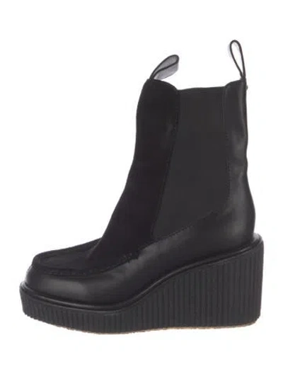 Pre-owned Rag & Bone Suede Chelsea Boots In Black/blue