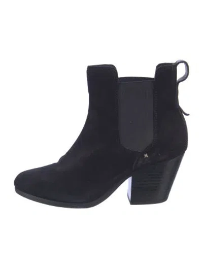 Pre-owned Rag & Bone Suede Chelsea Boots In Blue