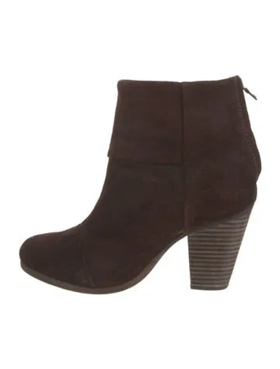 Pre-owned Rag & Bone Suede Chelsea Boots In Brown