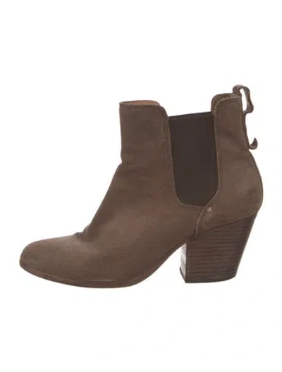 Pre-owned Rag & Bone Suede Chelsea Boots In Brown