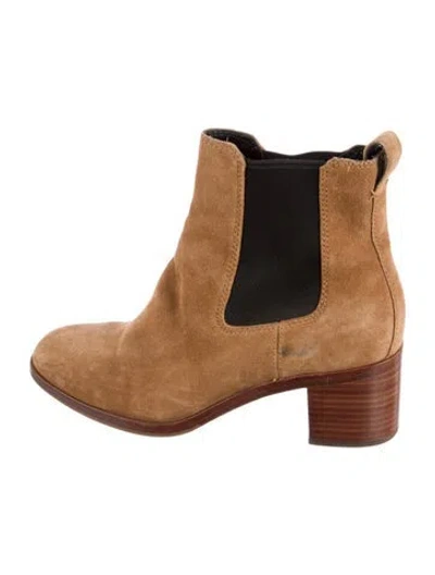 Pre-owned Rag & Bone Suede Chelsea Boots In Brown