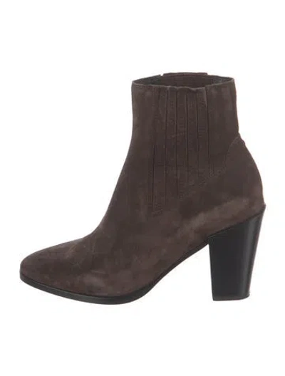 Pre-owned Rag & Bone Suede Chelsea Boots In Brown