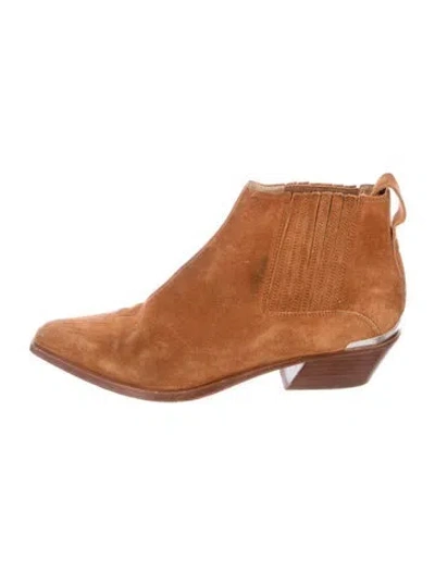 Pre-owned Rag & Bone Suede Chelsea Boots In Brown