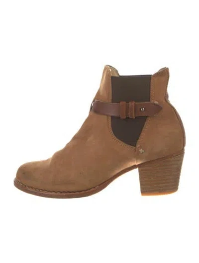 Pre-owned Rag & Bone Suede Chelsea Boots In Brown