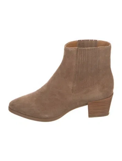 Pre-owned Rag & Bone Suede Chelsea Boots In Brown