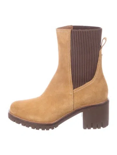 Pre-owned Rag & Bone Suede Chelsea Boots In Brown
