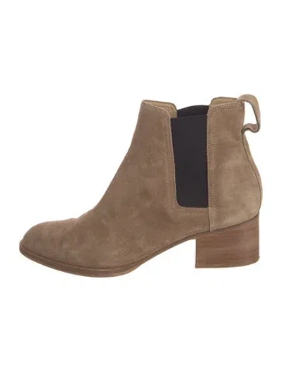Pre-owned Rag & Bone Suede Chelsea Boots In Brown