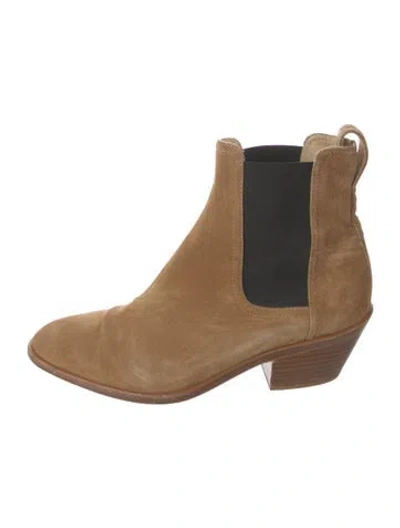 Pre-owned Rag & Bone Suede Chelsea Boots In Brown
