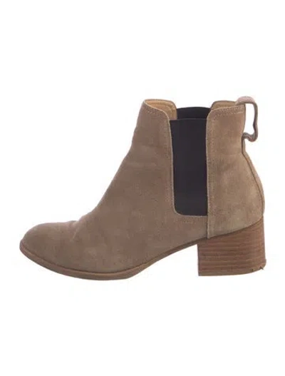 Pre-owned Rag & Bone Suede Chelsea Boots In Brown
