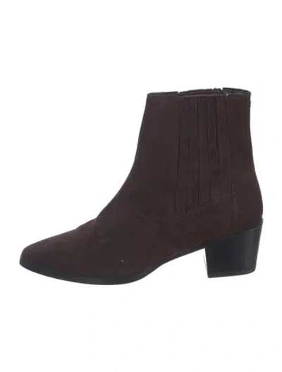 Pre-owned Rag & Bone Suede Chelsea Boots In Brown