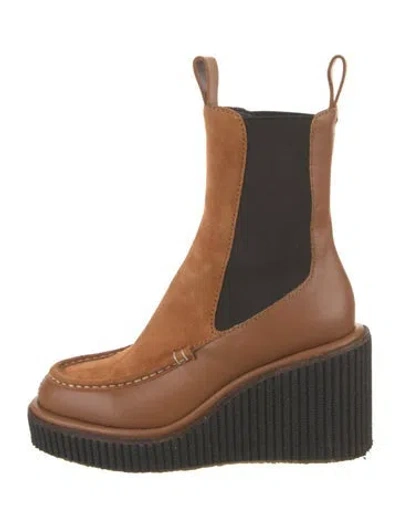 Pre-owned Rag & Bone Suede Chelsea Boots In Brown