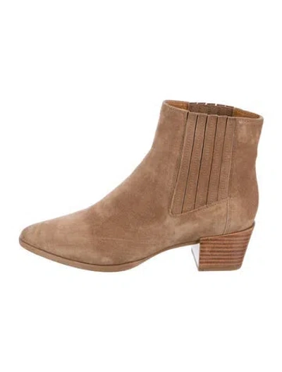 Pre-owned Rag & Bone Suede Chelsea Boots In Brown/neutrals