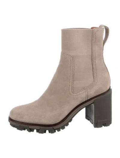 Pre-owned Rag & Bone Suede Chelsea Boots In Gray