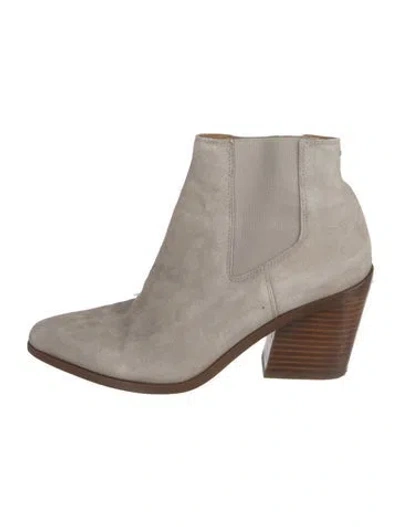Pre-owned Rag & Bone Suede Chelsea Boots In Gray