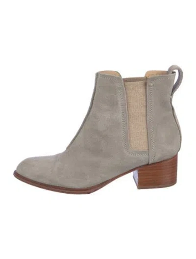 Pre-owned Rag & Bone Suede Chelsea Boots In Gray