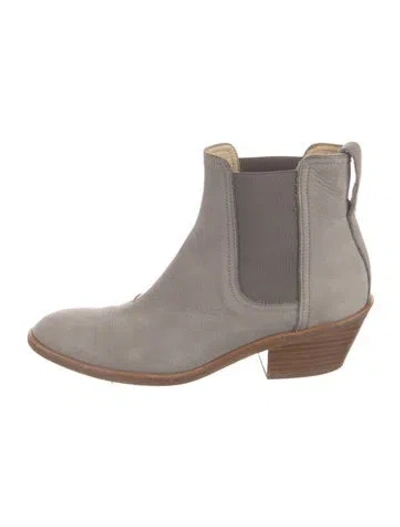 Pre-owned Rag & Bone Suede Chelsea Boots In Gray