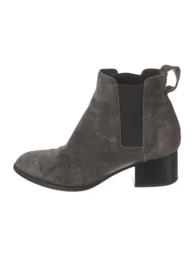 Pre-owned Rag & Bone Suede Chelsea Boots In Gray