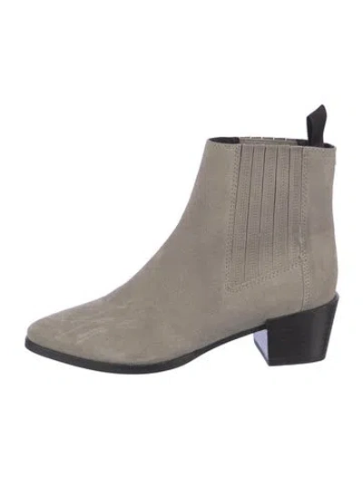 Pre-owned Rag & Bone Suede Chelsea Boots In Gray