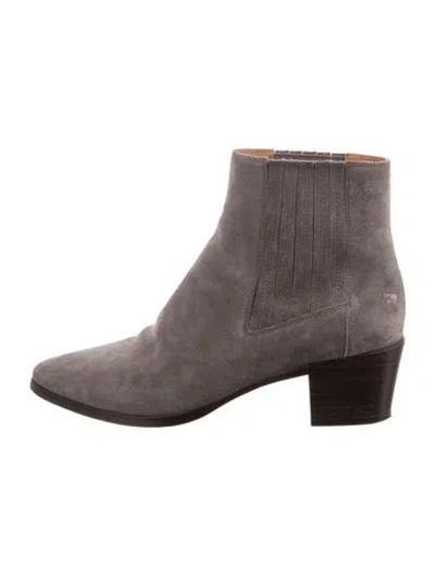 Pre-owned Rag & Bone Suede Chelsea Boots In Gray