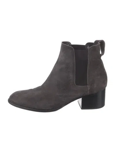 Pre-owned Rag & Bone Suede Chelsea Boots In Gray
