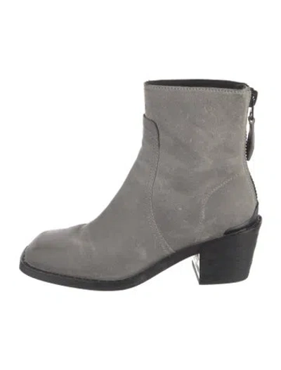 Pre-owned Rag & Bone Suede Chelsea Boots In Gray