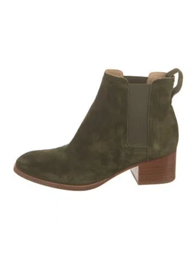 Pre-owned Rag & Bone Suede Chelsea Boots In Green