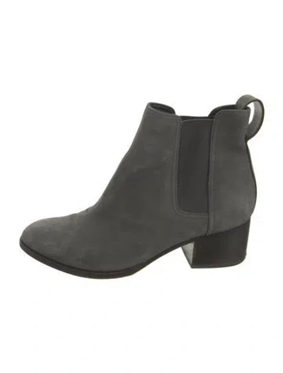 Pre-owned Rag & Bone Suede Chelsea Boots In Green
