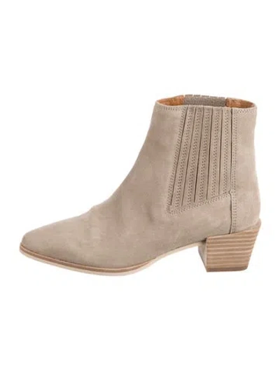 Pre-owned Rag & Bone Suede Chelsea Boots In Neutral