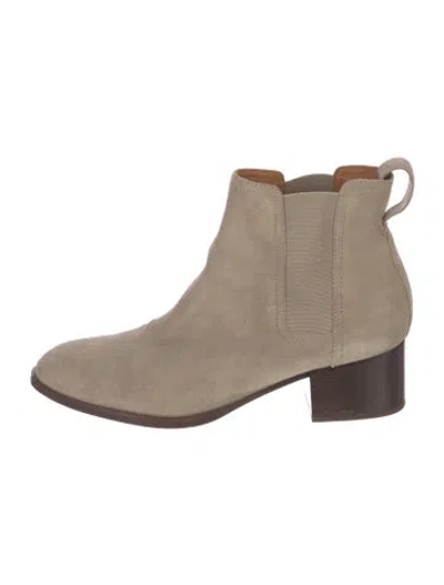 Pre-owned Rag & Bone Suede Chelsea Boots In Neutral