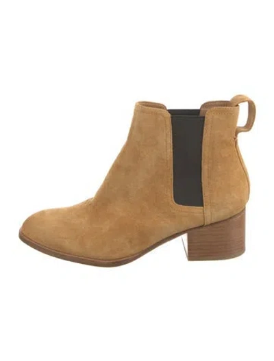 Pre-owned Rag & Bone Suede Chelsea Boots In Neutral
