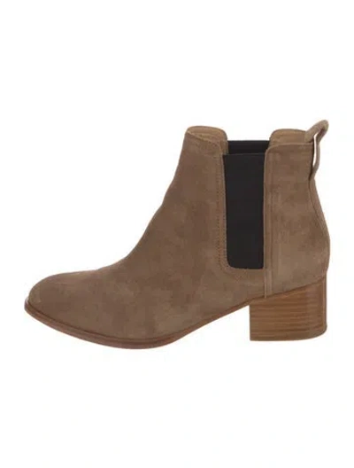 Pre-owned Rag & Bone Suede Chelsea Boots In Neutral