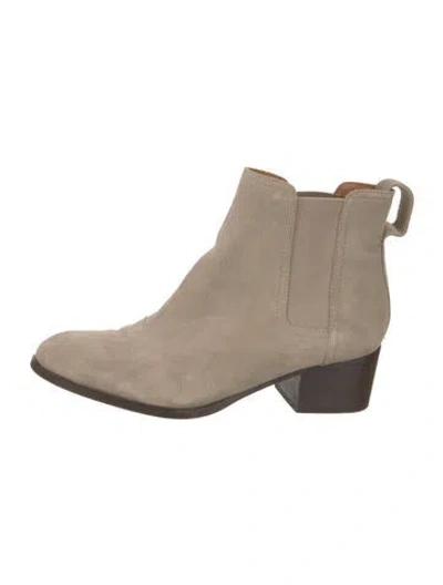 Pre-owned Rag & Bone Suede Chelsea Boots In Neutral