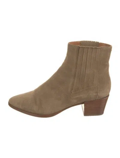 Pre-owned Rag & Bone Suede Chelsea Boots In Neutral