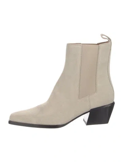 Pre-owned Rag & Bone Suede Chelsea Boots In Neutral
