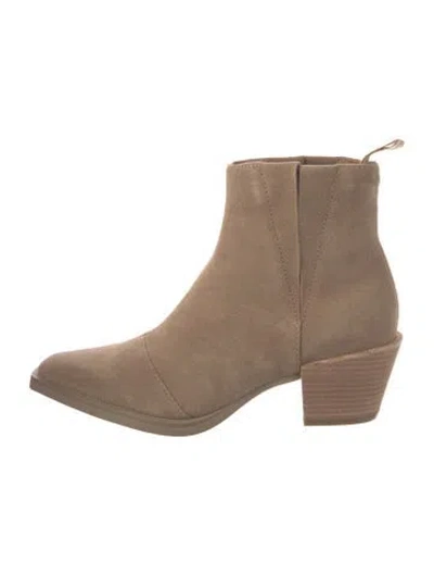 Pre-owned Rag & Bone Suede Chelsea Boots In Neutral