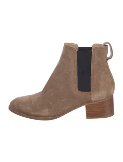 Pre-owned Rag & Bone Suede Chelsea Boots In Neutral
