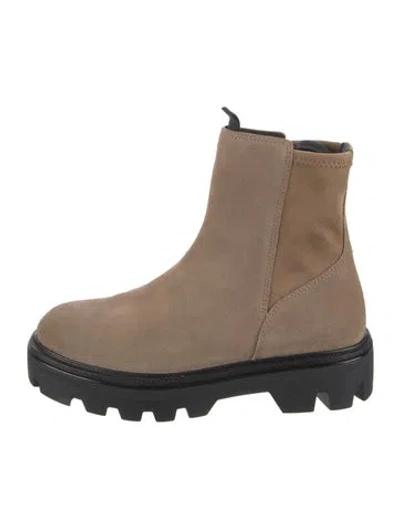 Pre-owned Rag & Bone Suede Chelsea Boots In Neutral