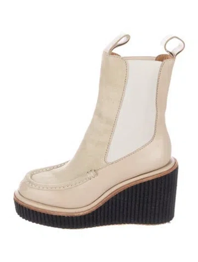 Pre-owned Rag & Bone Suede Chelsea Boots In Neutral
