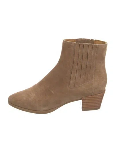Pre-owned Rag & Bone Suede Chelsea Boots In Neutral