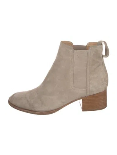 Pre-owned Rag & Bone Suede Chelsea Boots In Neutral