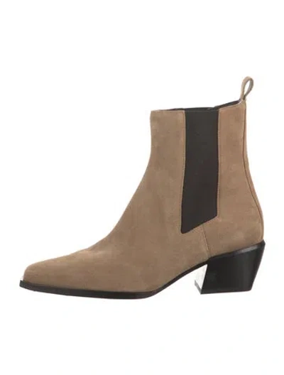Pre-owned Rag & Bone Suede Chelsea Boots In Neutrals