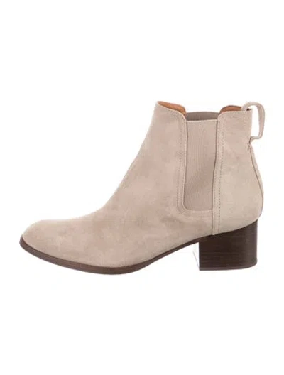 Pre-owned Rag & Bone Suede Chelsea Boots In Neutrals