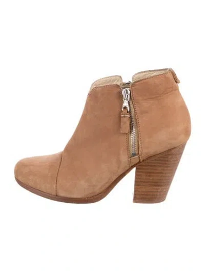 Pre-owned Rag & Bone Suede Chelsea Boots In Neutrals