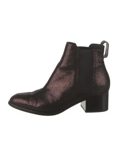 Pre-owned Rag & Bone Suede Chelsea Boots In Purple