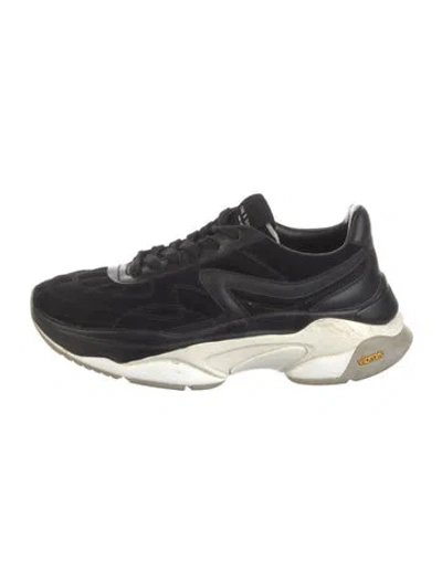 Pre-owned Rag & Bone Suede Chunky Sneakers In Black