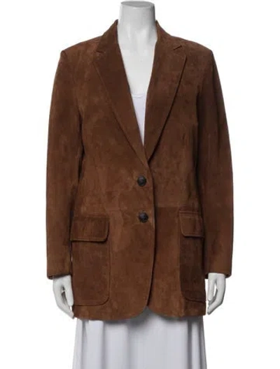 Pre-owned Rag & Bone Suede Coat In Brown