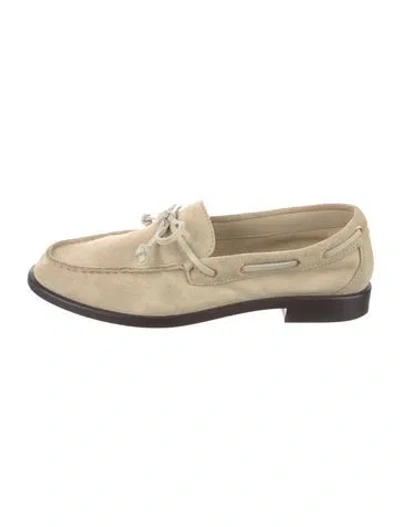 Pre-owned Rag & Bone Suede Colorblock Pattern Loafers In Neutral
